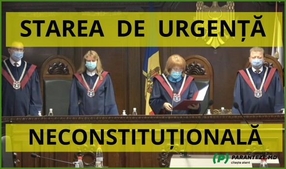 BREAKING NEWS // O nouă pierdere pentru Dodon. Starea de Urgență a fost declarată NECONSTITUȚIONALĂ